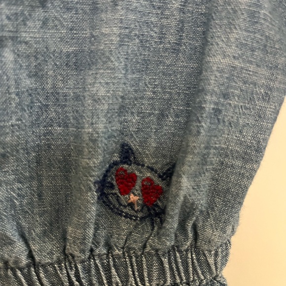 Gap Kids Chambray Valentine Dress sz M - Picture 4 of 5